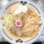 中華そば みたか - ワンタンメン油そば　半熟卵付き