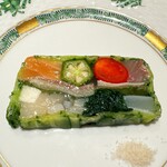 鮨 めい乃 - ご覧くださいこのテリーヌの断面