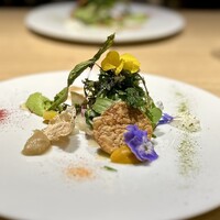 RISTORANTE IL NODO - スペシャリテらしい。パンジーみたいな花が居たけど食べられるらしい。食べた。花だった。