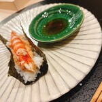 心一 - 海老とあん肝のお寿司 痛風巻き