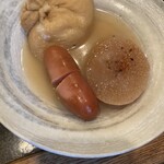 花くじら - 大根、餅きんちゃく、ウィンナー