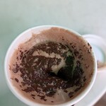 タリーズコーヒー - モカマキアート 蓋とったとこ