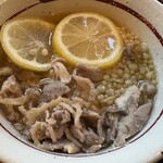 麺屋 壱福 - 塩レモン鳥ざる 並 つけ汁