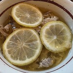 麺屋 壱福 - 塩レモン鳥ざる 並 つけ汁
