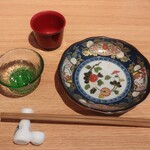 日本酒バルかぐら - 食器セッティング。
