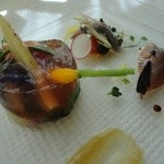 バローレ - 美瑛野菜のコンソメゼリー寄せ　イワシ　ヒメマス