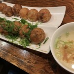 TAKOBIVA - 素焼きとポン酢盛りネギのたこ焼き
