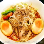 ら～めん　晴々 - 冷やし担々麺 (季節限定) + 味玉 