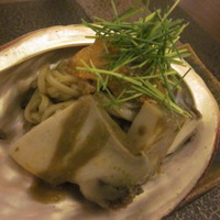 日本料理 晴山 - 鮑と雲丹の稲庭うどん