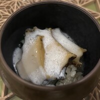 レストラン ラルモワーズ - 佐渡産黒鮑リゾット