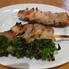 亀戸 焼鳥のんき - せせり、菜の花豚巻き