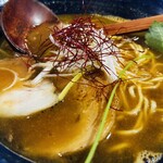 和風魚介出汁創作麺処 後関 - 魚介醤油あまえびのスープ^ - ^