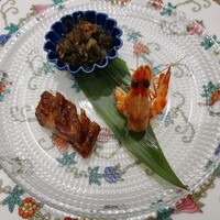 礼華　青鸞居 - 一口前菜三種盛り合わせ②