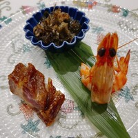 礼華　青鸞居 - 一口前菜三種盛り合わせ③