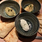 ギリシャ料理 KAZE NO KURA - 3種ディップ　ピタパン