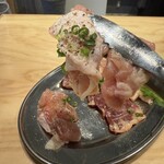 鶏ん家 - とりやき3種盛り