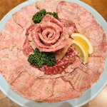 焼肉 静龍苑 - タン塩3人前、塩ハラミ1人前、ミノ塩1人前、塩上ロース1人前