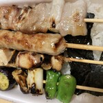 ハセガワストア 中道店 - やきとり弁当 バラエティ 塩だれ