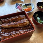 うなぎ亭 友栄 - うな重、肝吸い、お漬物