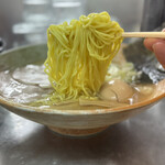 覆麺 智 - 青森産助宗鱈の寒風干し出汁のつけそば、ネック、味玉