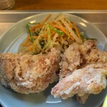 cafe OGU1 - 鶏のから揚げ、ごま酢和え