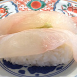 廻鮮寿司 塩釜港 - 活きヒラメ（H26.8）