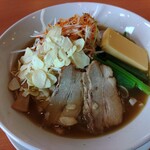 幸楽苑 - にんにくバターラーメン+ネギ
