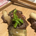 全席個室 じぶんどき - 毛和牛のステーキ おろし玉葱と林檎のソース