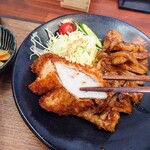 山親爺 - 「生姜焼き定食」⑤ ※チキンカツ