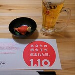 全席個室 居酒屋 九州料理 かこみ庵 鹿児島天文館 本店 - お通しが明太子