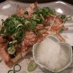 まるさん屋 - 竹田のあつ揚げ焼８００円(201407)