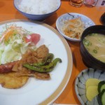 デリーラ - 本日の定食（肉と野菜のタレ焼き）