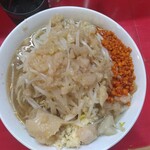 ラーメン 鷹の目 - ラーメン小豚無し麺300ｇ880円、真上(2025.3.23)