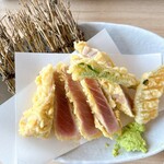 イカ恋食堂 ごはん亭 - まぐろレア天ぷら（単品）