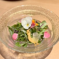 焼鳥 森本 - ◉鍛冶屋農園のサラダ　塩とオリーブで