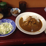 三枝 - チキンの生姜焼きカレー700円