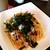 BAY･COOK - 料理写真:タコと水菜明太子スパゲティ温泉卵のせ