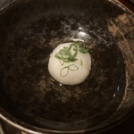 生粋 - 出汁と大根おろし（これにつけてレアに焼かれたミスジを頂きました）