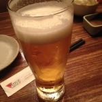 炭火焼鳥しげ - 生ビール