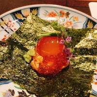 鳥さと 別邸 - きんかんユッケ