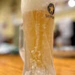 麺屋 だいくう - 生ビール！550円！キンキン！