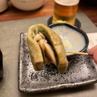 桑名蛤料理・蛤しゃぶしゃぶ 貝新 - よもぎと蛤の田楽