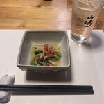 酒肴 新屋敷 - 小松菜と桜海老