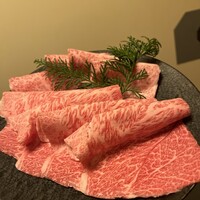先斗町しゃぶしゃぶすき焼き きらく - 神戸牛クリ、肩ロース