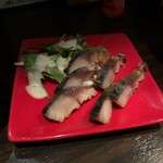 秋津日本酒居酒屋 しば田 - 金華鯖の燻製