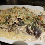 Restaurant & Wines ARISTA - サーモンときのこのクリームソースパスタ 2014年8月