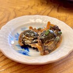 鮨おばな - 赤貝の肝　純米の飛露喜が進みますね♫