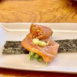 鮨おばな - 紐きゅうは海苔巻きで