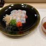 和旬 いまよし - 鯛をポン酢でいただく