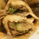 天心 - 水餃子の断面アップ
